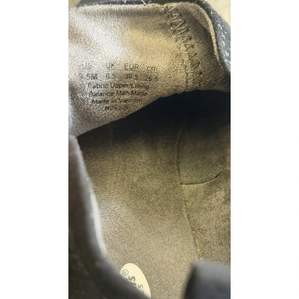 Dr Scholl's Black Women's Slip On Ankle Booties Faux Suede Leather Size 9.5